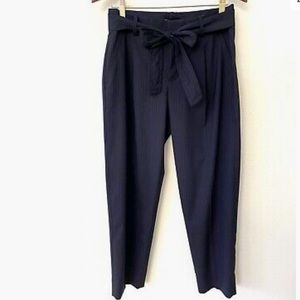 Banana Republic Navy Blue Avery Tie Stripe Pant Trousers (size 8)